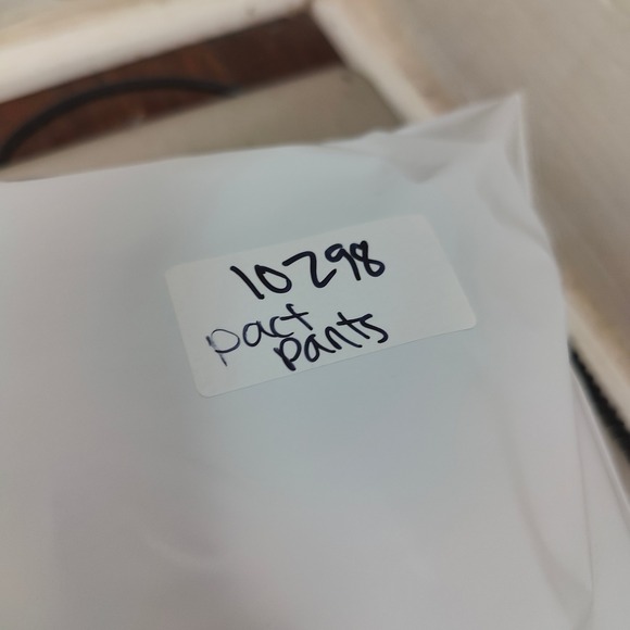 Pact Wide Leg Ankle Pants Womens Large Charcoal Gray 100% Organic Cotton Lounge - Picture 9 of 9